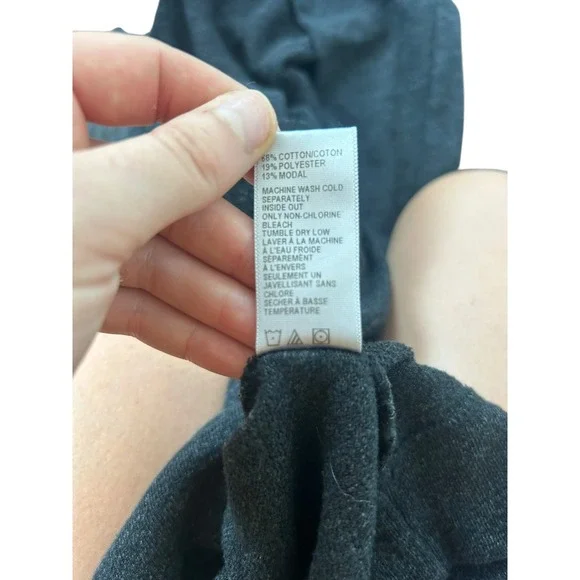 James Perse Standard Crew Neck Long Sleeve Sweatshirt Heather Gray Size Small - Picture 5 of 5